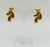 Brinco dourado gota tripla na internet