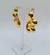 Max brinco meia flor dourado - comprar online