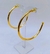 Argola Tubo Folheada Grande - comprar online