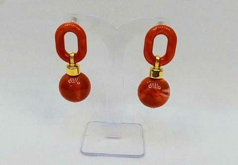 Brinco de Acrílico Bolinha