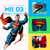 Kit 3 Cuecas Infantil Sublimada do Super Homem com Elástico Embutido