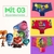 Kit 3 Calcinhas Box Boxer Infantil Personagem Divertidamente - comprar online