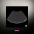 TUTU NEGRO GLITTER 30CM TALLE ADULTOS (PS)