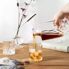 Set Whisky 5 Piezas Vidrio 1 Botella 4 Vasos The Kitchen - Woow Home