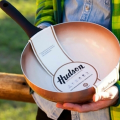 Wok Antiadherente Cerámico 28 cm Rose Gold HUDSON en internet