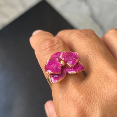 ANEL ORQUÍDEA 3D - Dido store