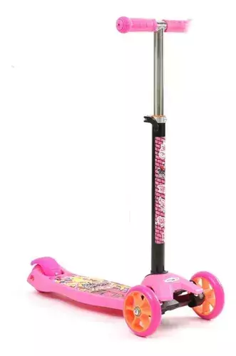 Monopatín Infantil Con Luz 4 Ruedas Street Style Rosa