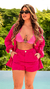 Conjunto Chemise e Short Linho Pink na internet