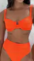 Biquíni Sofia Calcinha Fio Duplo Sukini Canelado Laranja - Belazary | Moda Praia Premium, Biquínis, Saídas de Praia
