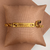 Pulseira Plaquinha Filhos - Banho Ouro 18k - comprar online