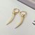 Brinco Argola Pingente Madreperola - Banho Ouro 18k