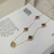 Colar Trevos Marron - Banho Ouro 18k - comprar online