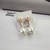 Brinco Duplo Perola Natural - Banho Ouro 18k
