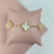 Pulseira Trevos Mesclada - Banho Ouro 18k