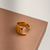 Anel Letra - banho Ouro 18k - comprar online