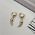 Brinco Argola Pingente - Banho Ouro 18k