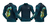 Camisa proteção UV Presa Viva - Tucunaré Azul 04 na internet