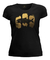 Camiseta Casual Feminina Baby Look Presa Viva Dourado