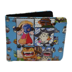 BILLETERA TOTORO STUDIO GHIBLI ANIME UNISEX CELESTE - BILLE23