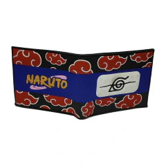BILLETERA NARUTO AKATSUKI NEGRA ANIME HOMBRE MUJER - BILLE31 en internet