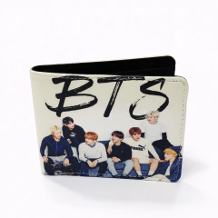 BILLETERA BTS KPOP BANGTAN BOYS BLANCA HOMBRE MUJER - BILLE33
