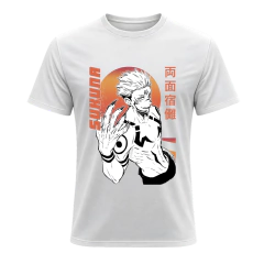 REMERA SUKUNA RYOUMEN NARANJA - JUJUTSU KAISEN 35 - comprar online