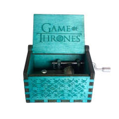 CAJA MUSICAL MADERA CELESTE - GAME OF THRONES CAJA43 en internet