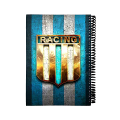CUADERNO UNIVERSITARIO A4 - RACING CLUB CUAA4153 en internet