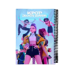 CUADERNO LIBRETA ANOTADOR A5 ESCENARIO GUERRERAS KPOP - DEMON HUNTER CUA296 - comprar online