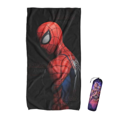Toallon Microfibra Playero Fondo negro - Spider Man TOA156