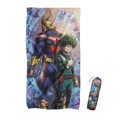 TOALLON MICROFIBRA PLAYERO DEKU Y ALL MIGHT - MY HERO ACADEMIA TOA288