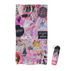 TOALLON MICROFIBRA PLAYERO COLLAGE KPOP ROSA - BLACKPINK TOA396