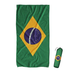 TOALLON MICROFIBRA PLAYERO BANDERA - BRASIL TOA413