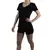 REMERA CUELLO V JERSEY PEINADO NEGRO en internet