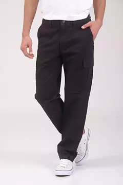 PANTALON CARGO NEGRO - BRAVO - comprar online