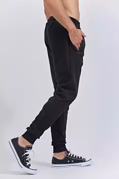 JOGGIN DE FRISA NEGRO - BRAVO - comprar online