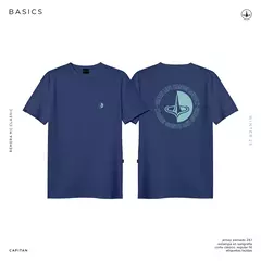 REMERA MANGA CORTA BASICS CAPITAN AZUL - DREAD
