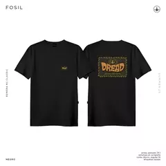 REMERA MANGA CORTA FOSIL NEGRO - DREAD