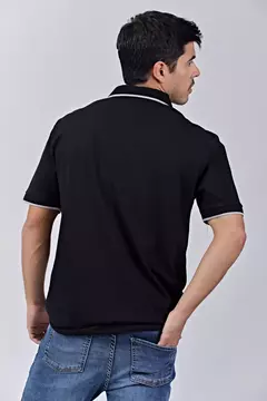 CHOMBA DE JERSEY NEGRO - BRAVO - comprar online
