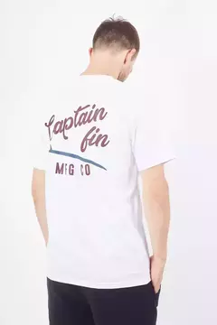 REMERA MANGA CORTA SLICK SLIDE BLANCO - CAPTAIN FIN - comprar online