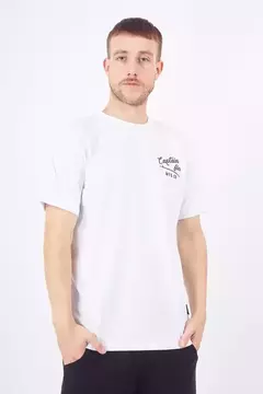 REMERA MANGA CORTA SLICK SLIDE BLANCO - CAPTAIN FIN