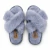 Chinelo de Quarto Feminino Aberta Modelo X - Cinza