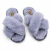 Chinelo de Quarto Feminino Aberta Modelo X - Cinza - Pantujama
