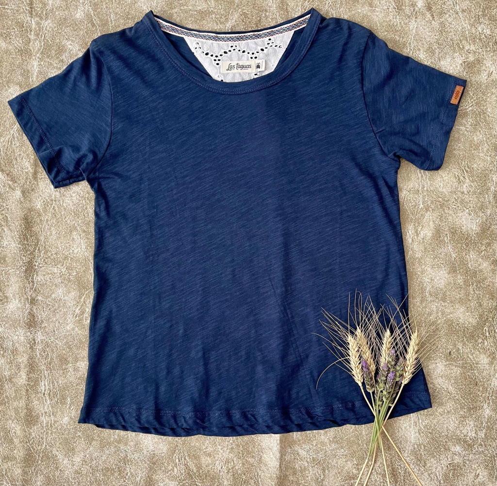 Remera manga corta cuello redondo