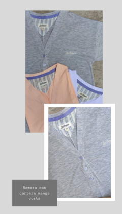 Remera con botones - comprar online