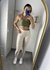 Top + calça básica DUO Matte/Gengibre