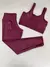 Top Lua + calça básica Marsala G