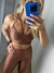Top Ana + Calça básica Avelã - comprar online
