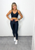 Top Vick + calça básica Preto