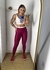 Top Ray Pérola com Framboesa + Calça básica